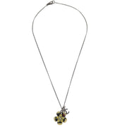Chanel Flower Pendant Necklace Silver 06P 125135