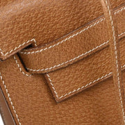 Hermes Natural Pigskin Kelly 32 Sellier Handbag 5 Circle:X 125138