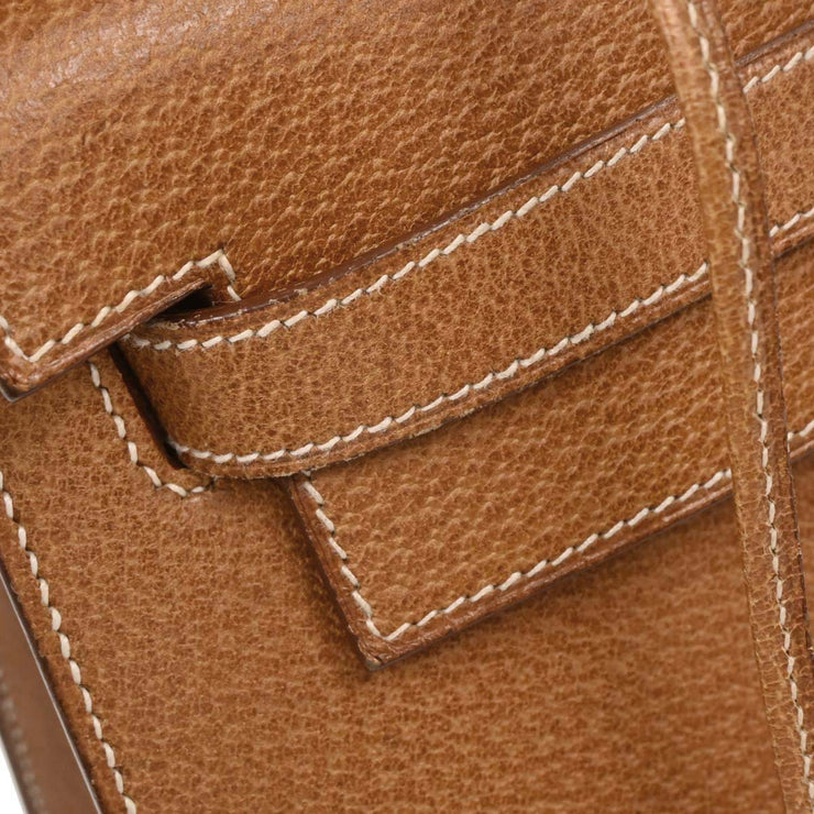Hermes Natural Pigskin Kelly 32 Sellier Handbag 5 Circle:X 125138