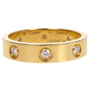 Cartier Mini Love Ring Au750 Diamond #51 DMX635 125147