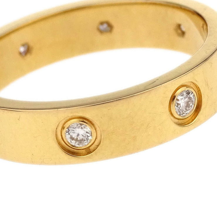 Cartier Mini Love Ring Au750 Diamond #51 DMX635 125147