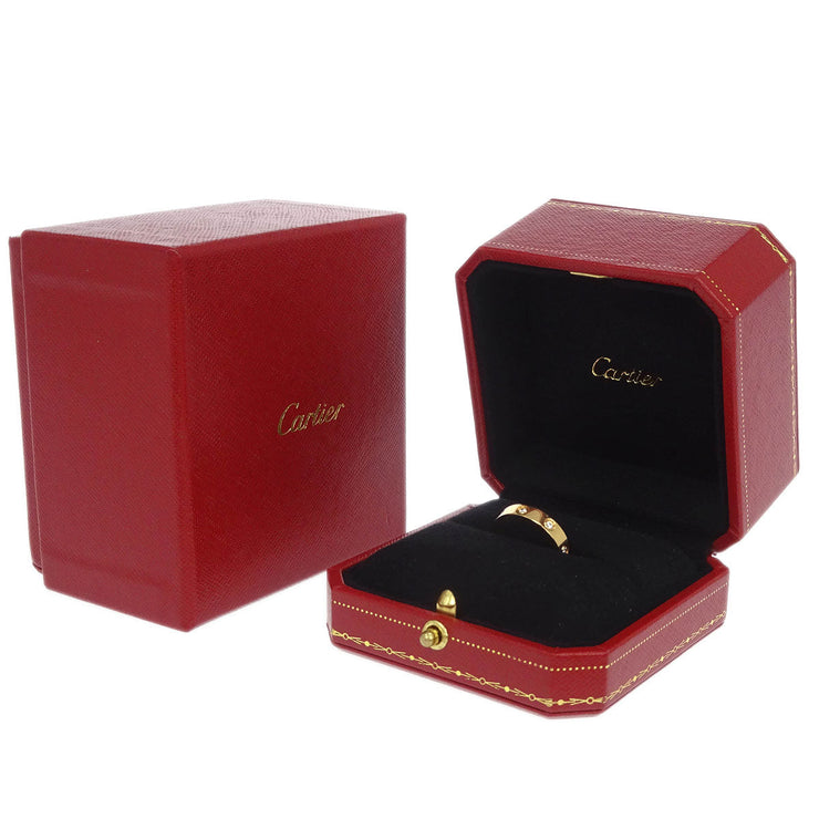 Cartier Mini Love Ring Au750 Diamond #51 DMX635 125147