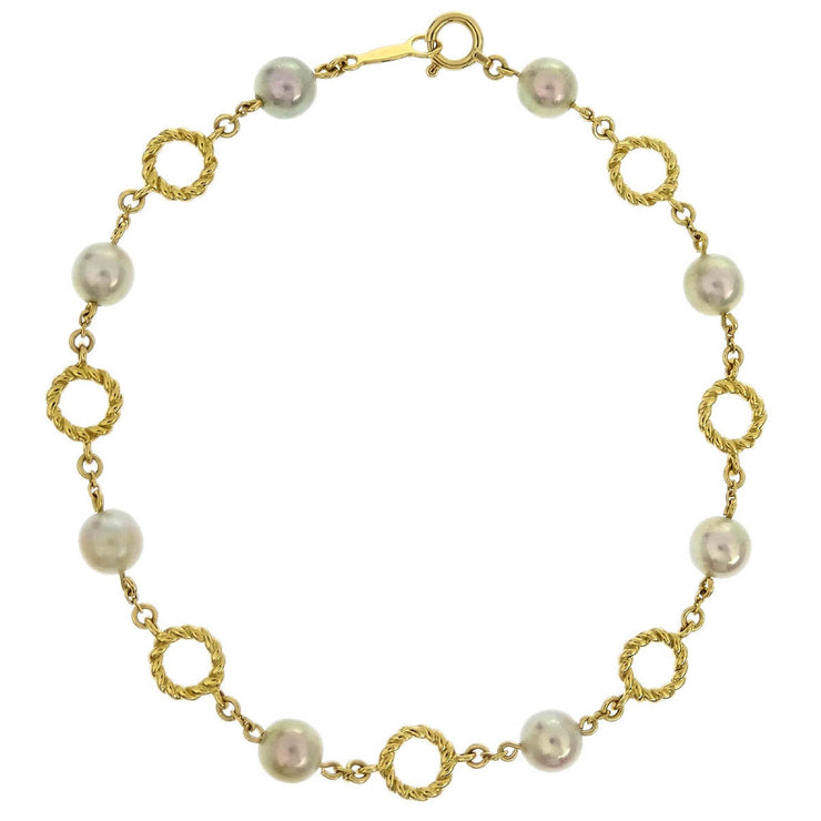 Mikimoto Bracelet 18K Pearl Gold 125153