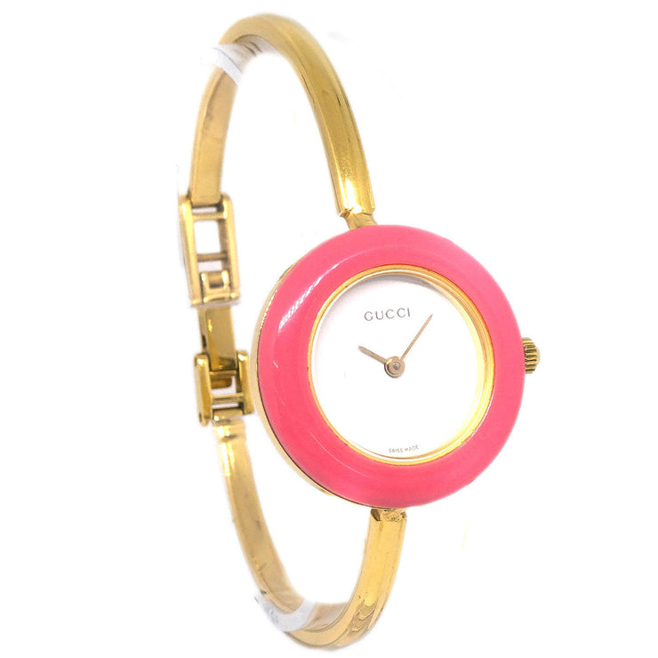 Gucci 11/12.2 Change Bezel Chameleon Quartz Watch SS 125158