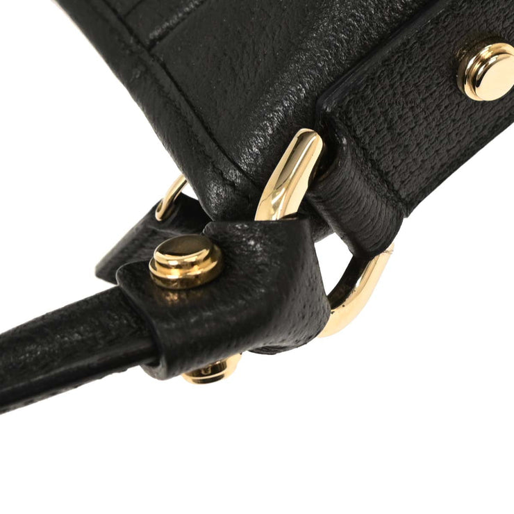 Gucci Black Leather Abbey D Ring Handbag 130939 2123 125162
