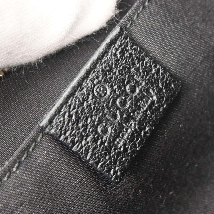 Gucci Black Leather Abbey D Ring Handbag 130939 2123 125162