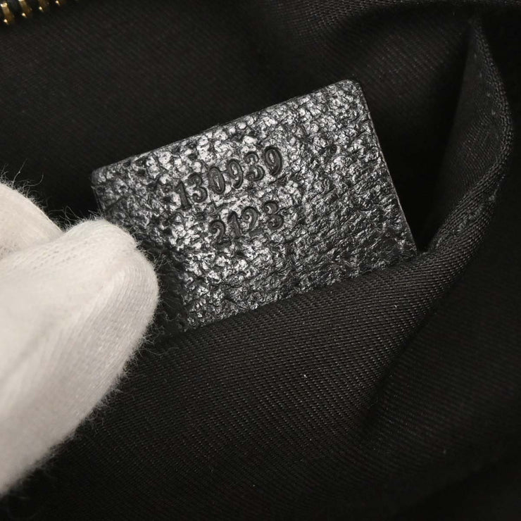 Gucci Black Leather Abbey D Ring Handbag 130939 2123 125162