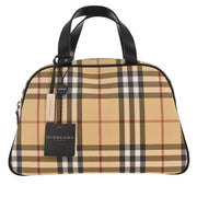 Burberry Beige Black PVC Burberry Check Handbag 125164