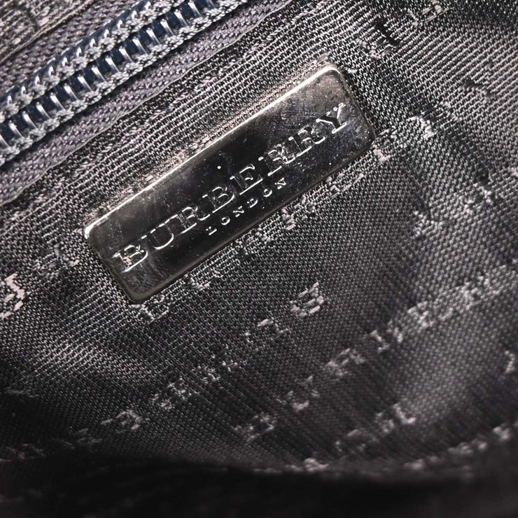 Burberry Beige Black PVC Burberry Check Handbag 125164