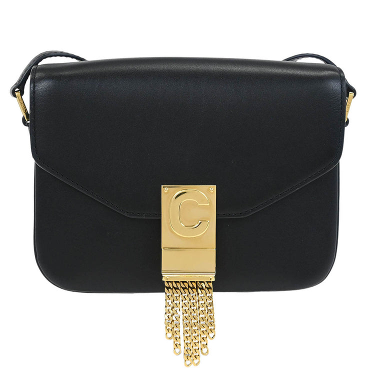 Celine Black Small C Pampille Shoulder Bag U-AN-1119 125165