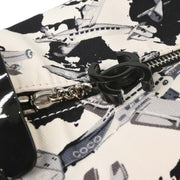 Chanel White Canvas Handbag 125166