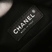 Chanel White Canvas Handbag 125166