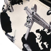 Chanel White Canvas Handbag 125166