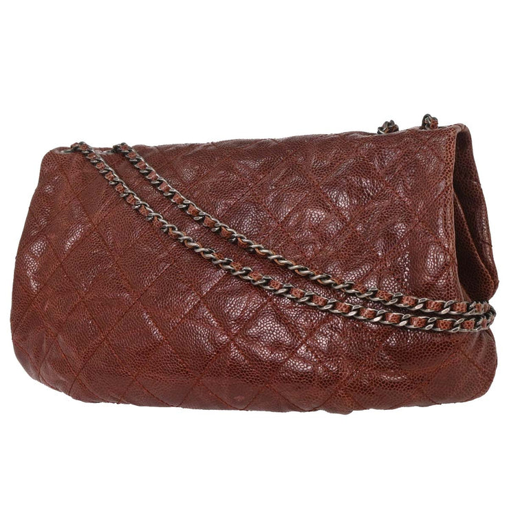Chanel Bordeaux Calfskin Shoulder Bag 125169