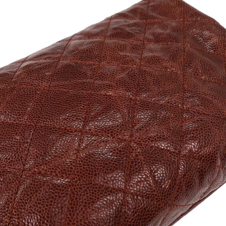 Chanel Bordeaux Calfskin Shoulder Bag 125169