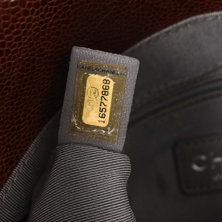 Chanel Bordeaux Calfskin Shoulder Bag 125169