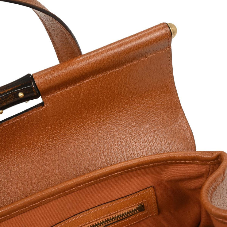 Gucci Beige GG Bamboo Handbag 114993 2684 125170