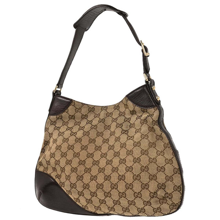 Gucci Beige GG Horsebit Hobo Handbag 137388 203998 125172