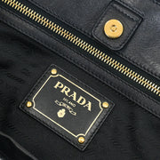 Prada Black Nylon 2way Tote Handbag 14 125174