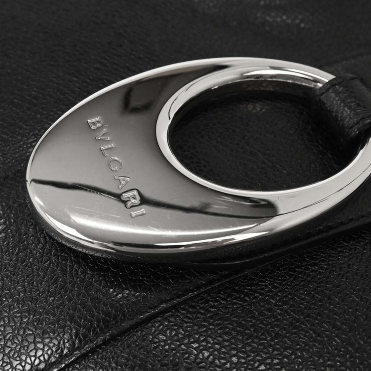 Bvlgari Black Leather Handbag APEGEA 125175