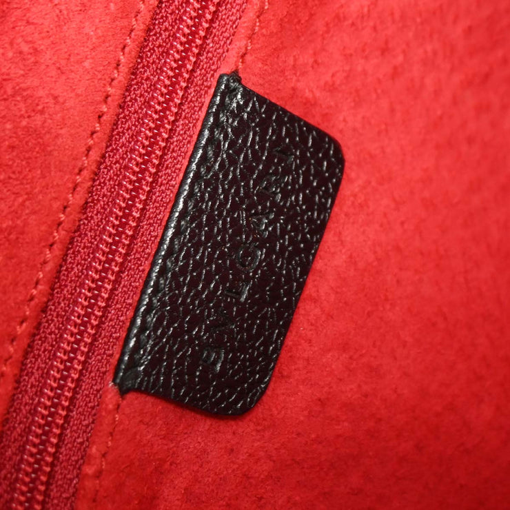 Bvlgari Black Leather Handbag APEGEA 125175