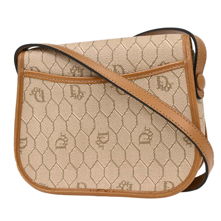 Christian Dior Beige Honeycomb Shoulder Bag 125178