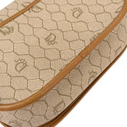 Christian Dior Beige Honeycomb Shoulder Bag 125178