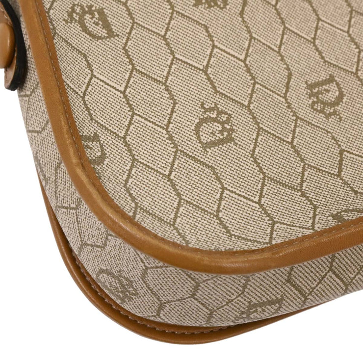 Christian Dior Beige Honeycomb Shoulder Bag 125178