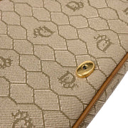 Christian Dior Beige Honeycomb Shoulder Bag 125178