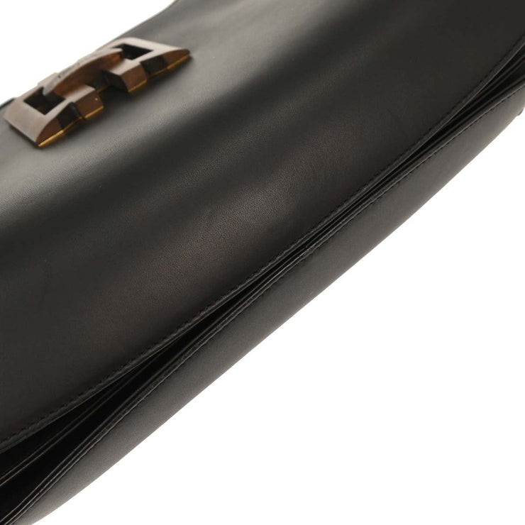 Salvatore Ferragamo Black Leather Shoulder Bag E 21 7723 125179