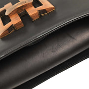 Salvatore Ferragamo Black Leather Shoulder Bag E 21 7723 125179