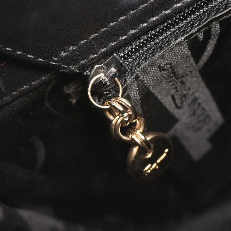 Salvatore Ferragamo Black Leather Shoulder Bag E 21 7723 125179