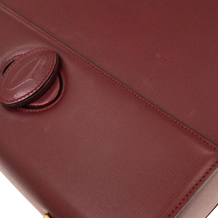 Cartier Bordeaux Handbag EQCJ 125180