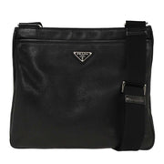 Prada Black Leather Shoulder Bag 203 125184
