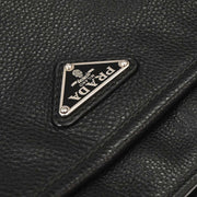 Prada Black Leather Shoulder Bag 203 125184