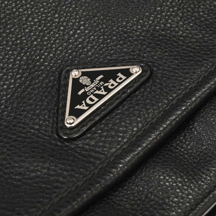 Prada Black Leather Shoulder Bag 203 125184
