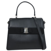 Salvatore Ferragamo Black Vara 2way Handbag AU-21/D846 125185