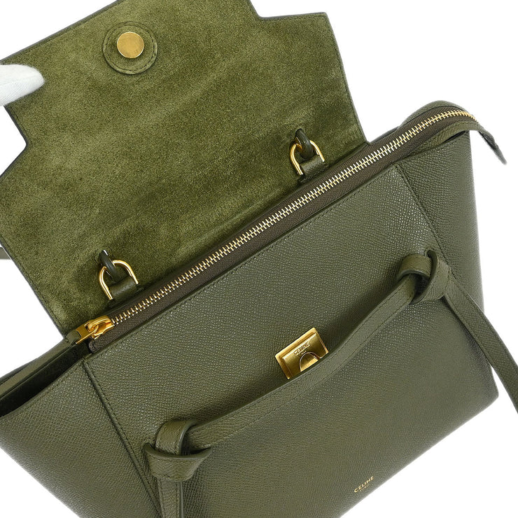 Celine Khaki Belt Bag 2way Handbag U-PB-0199 125186