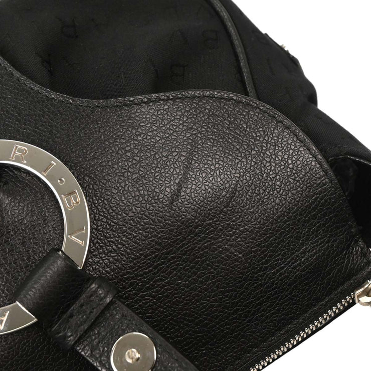 Bvlgari Black Canvas Logomania Handbag ABELEL 125187
