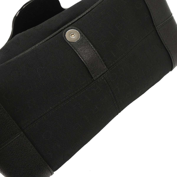 Bvlgari Black Canvas Logomania Handbag ABELEL 125187