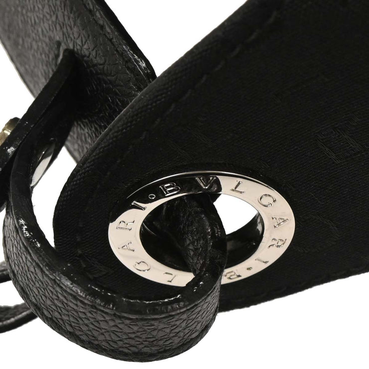 Bvlgari Black Canvas Logomania Handbag ABELEL 125187