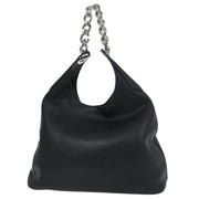 Prada Black Leather Hobo Handbag 31/I 125188