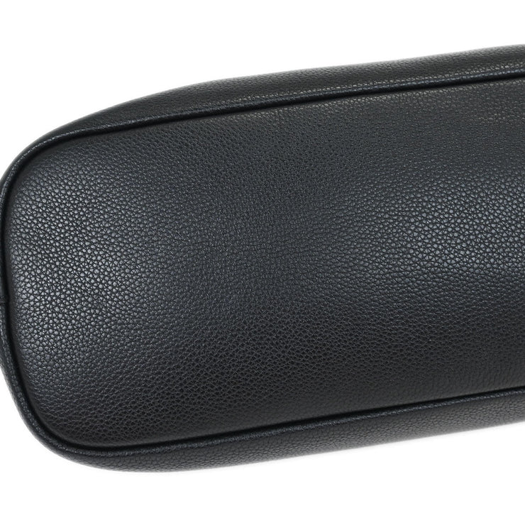 Prada Black Leather Hobo Handbag 31/I 125188