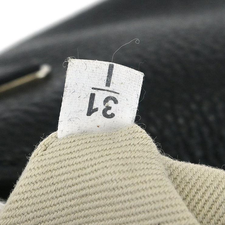 Prada Black Leather Hobo Handbag 31/I 125188