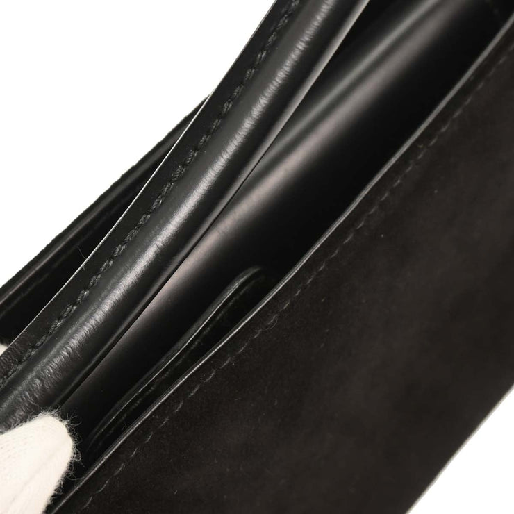 Salvatore Ferragamo Black Suede Handbag EE-21 1235 125189