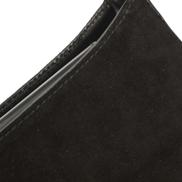 Salvatore Ferragamo Black Suede Handbag EE-21 1235 125189
