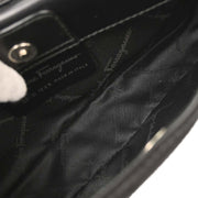 Salvatore Ferragamo Black Suede Handbag EE-21 1235 125189