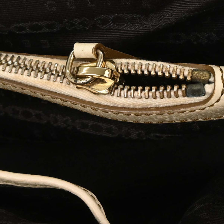 Celine * Brown Canvas Handbag SC-SA-1016 125190