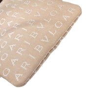 Bvlgari Beige Canvas Logomania Shoulder Bag ABEBEG 125193
