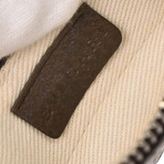 Bvlgari Beige Canvas Logomania Shoulder Bag ABEBEG 125193